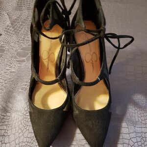 Jessica Simpson suede high heel shoe